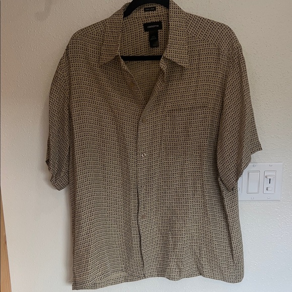 Claiborne Other - Claiborne Men's Silk Button Down Shirt SZ L